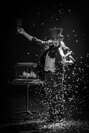 magician snow and bird