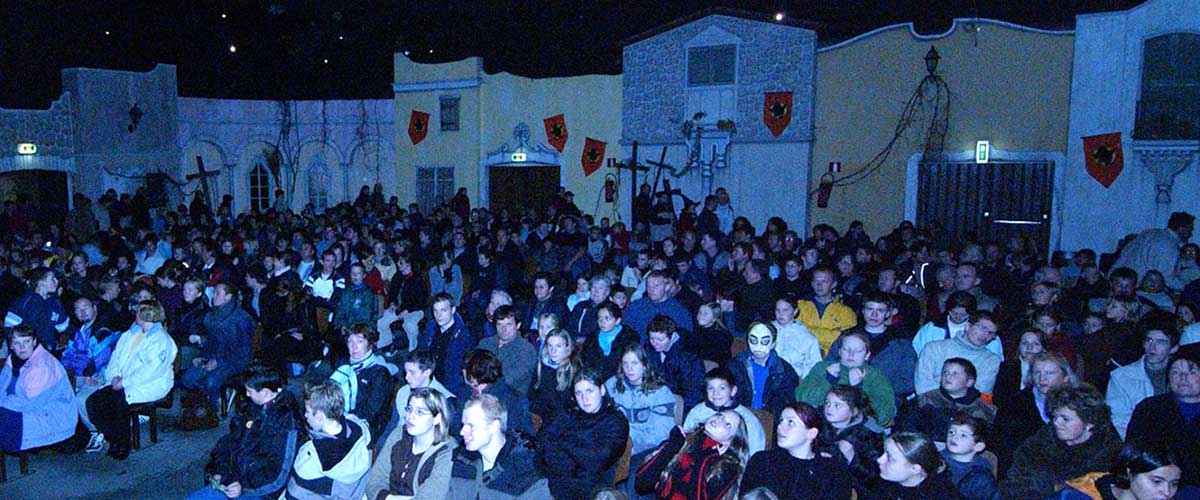 Halloween show Bellewaerde audience